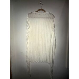 Oversized sweater dress white